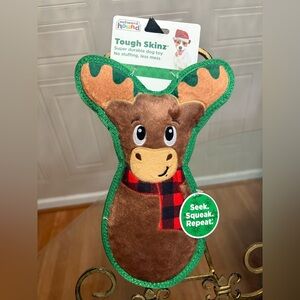 Brand New Outward Hound Tough Skins Moose’s  Dog Toy Squeak 9.5”